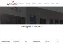 Tablet Screenshot of dclogistics.com